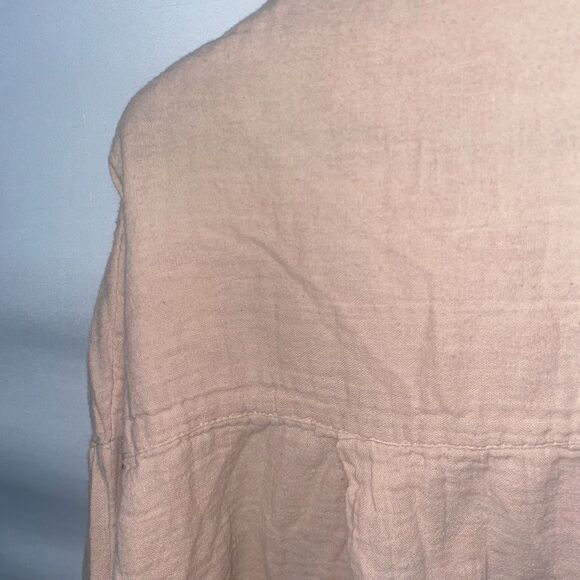 Women's TopShop Rose Pink Button Down Shirt - Picture 6 of 15